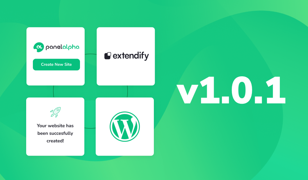 Super Quick Onboarding and Extendify integration – PanelAlpha v1.0.1